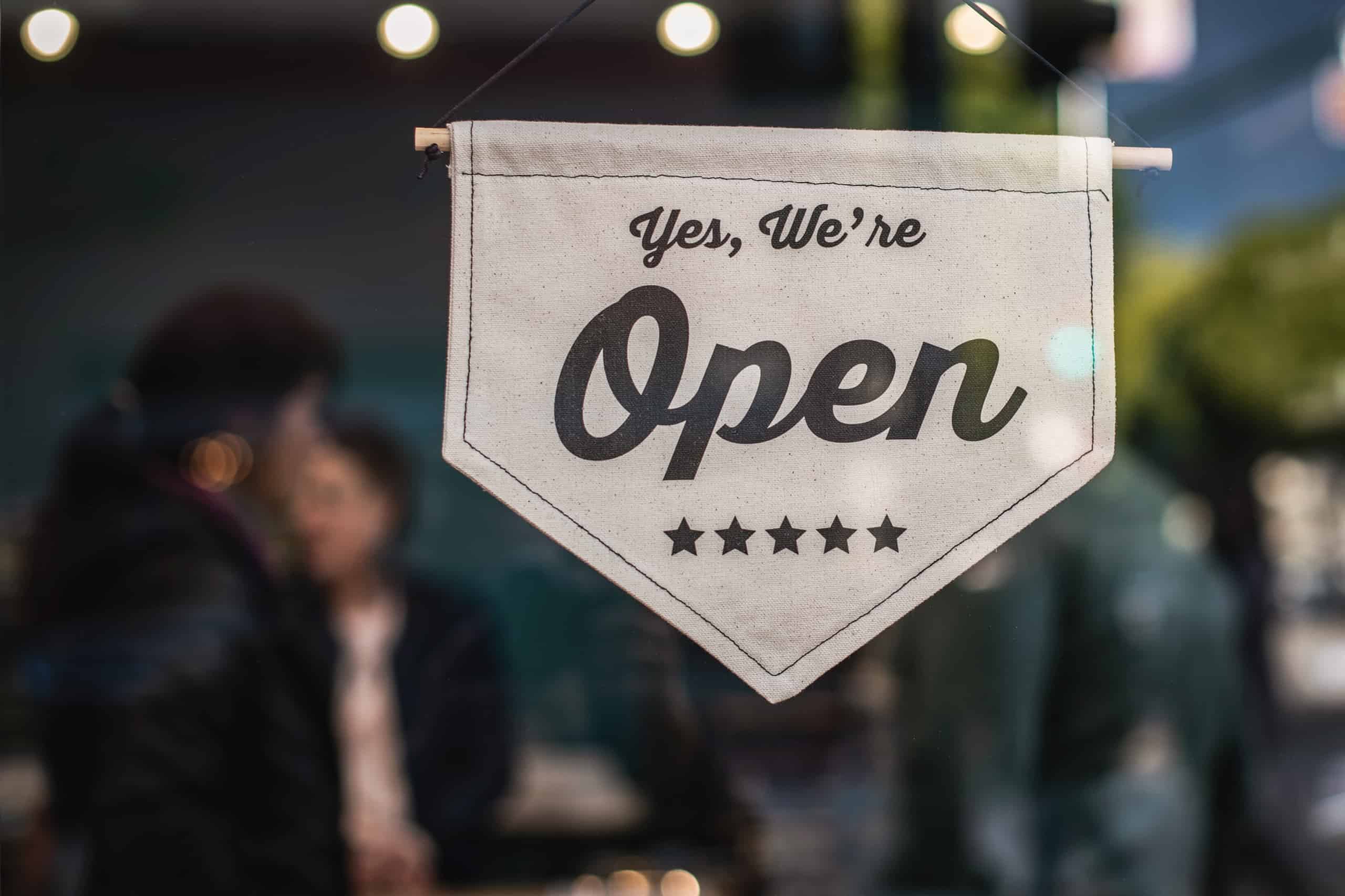 Small Business Open Sign